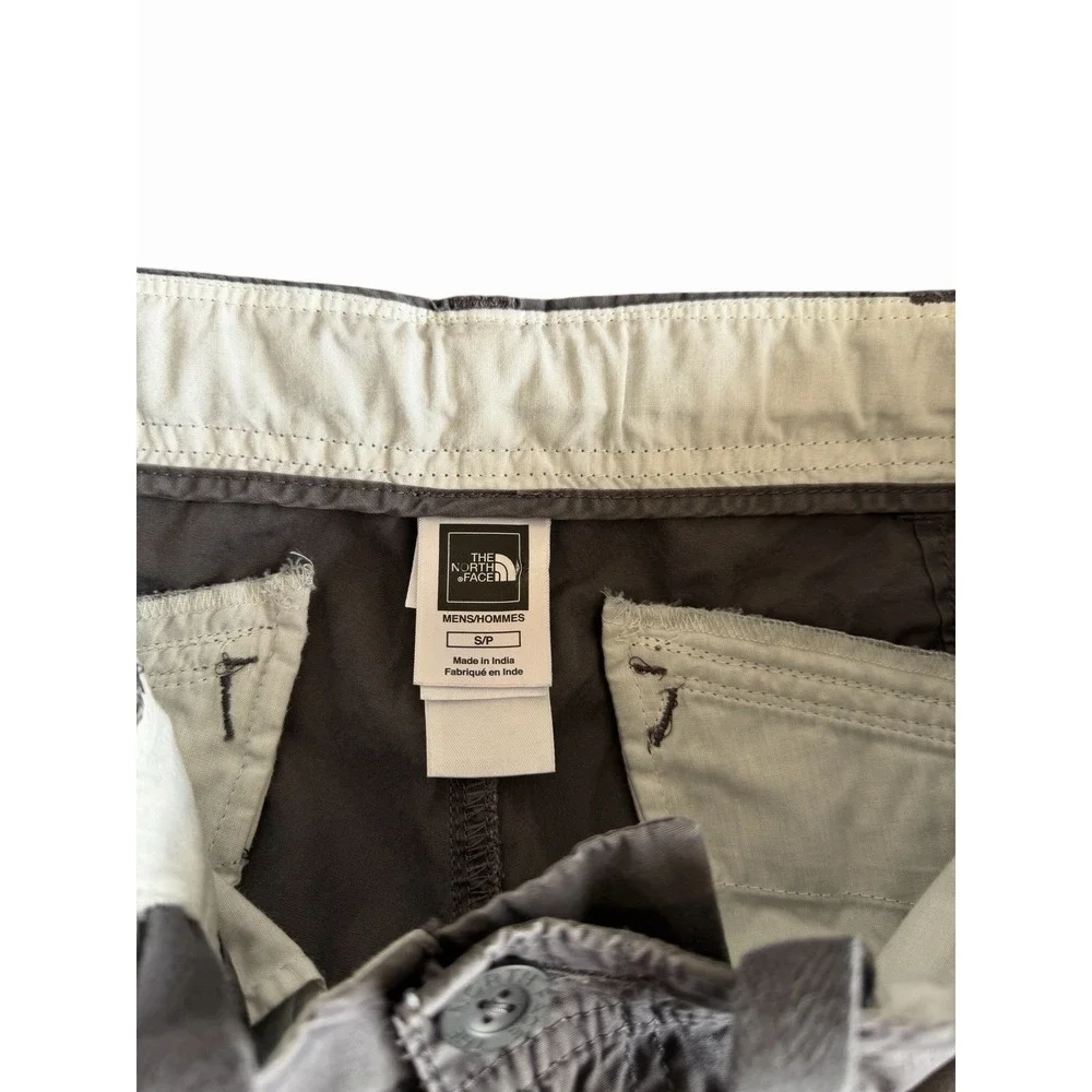 The North Face Mens Small Gray‎ Drawstring Hiking Trail Shorts Outdoor Casual